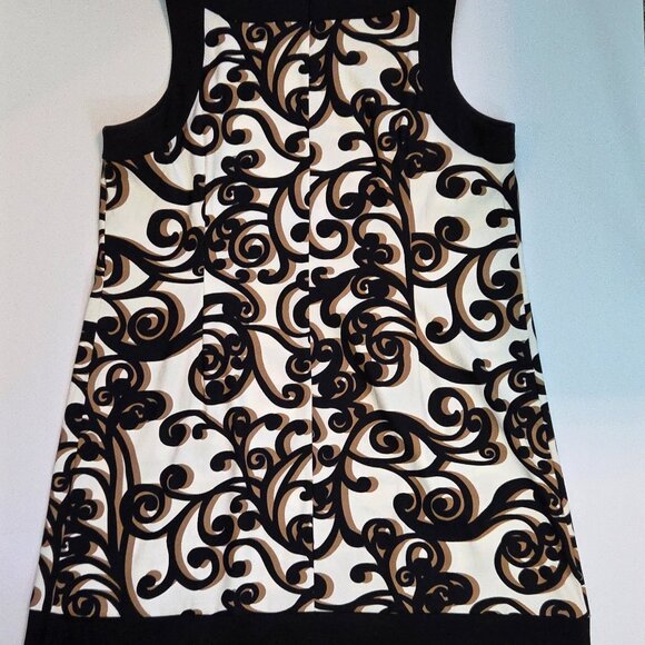 CJ Banks Women’s Sleeveless Shift Dress, Black/tan/cream, 22W, Worn One Time - Picture 2 of 8